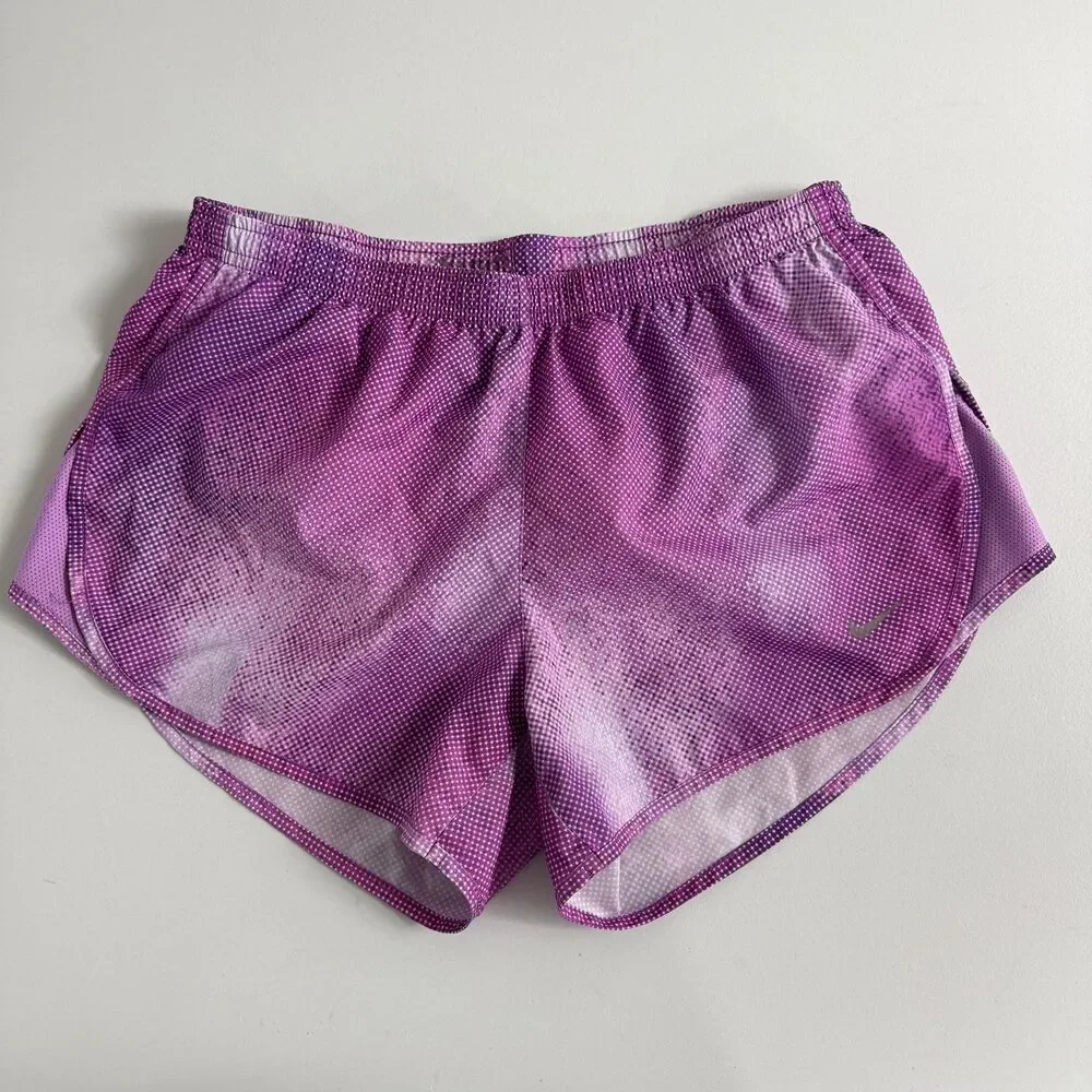 Nike Women's Modern Tempo Purple Dri-Fit Athletic Running Shorts Size S Small